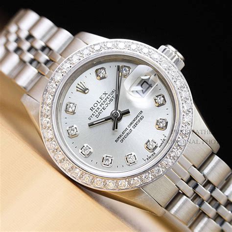 womens rolex silver